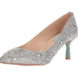Betsey Johnson Jora rhinestone pump size 8.5